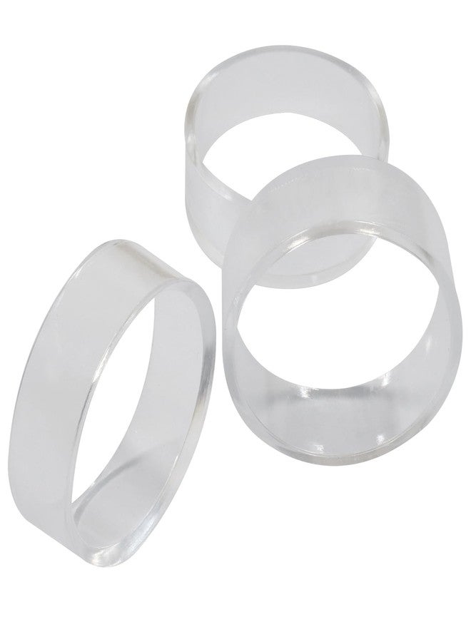 Marvexi 30Pcs Clear Plastic Sphere Stands, Beveled Ring Holder for Baseball, Golf Ball, Tennis Ball, Dragon Ball, Softball, Marbles, Eggs & Spheres(Medium) - Image 1
