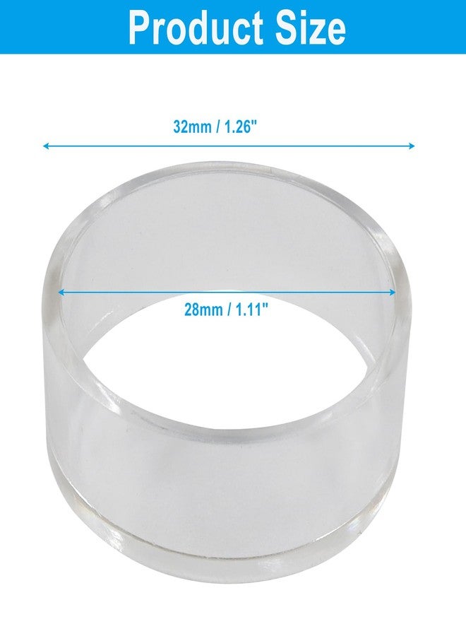 Marvexi 30Pcs Clear Plastic Sphere Stands, Beveled Ring Holder for Baseball, Golf Ball, Tennis Ball, Dragon Ball, Softball, Marbles, Eggs & Spheres(Medium) - Image 4