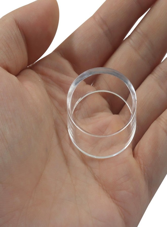 Marvexi 30Pcs Clear Plastic Sphere Stands, Beveled Ring Holder for Baseball, Golf Ball, Tennis Ball, Dragon Ball, Softball, Marbles, Eggs & Spheres(Medium) - Image 5