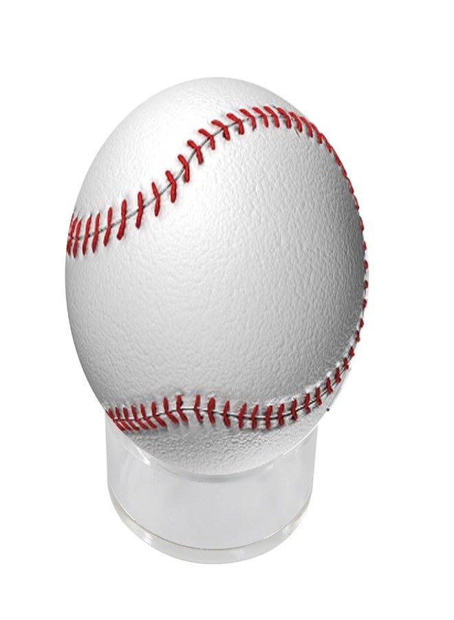 Marvexi 30Pcs Clear Plastic Sphere Stands, Beveled Ring Holder for Baseball, Golf Ball, Tennis Ball, Dragon Ball, Softball, Marbles, Eggs & Spheres(Medium) - Image 3