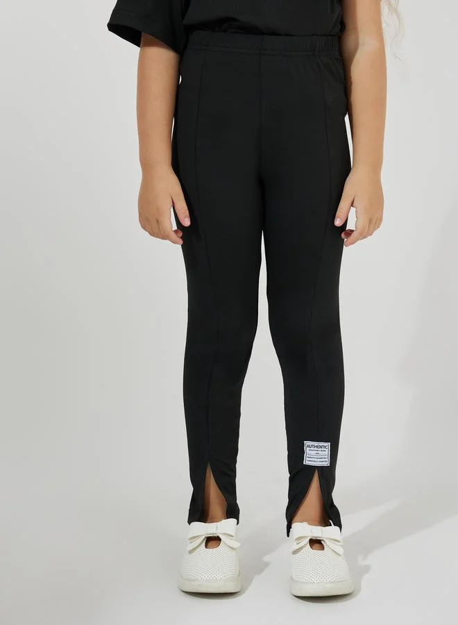 Styli Dropped Shoulder Oversized T-Shirt & Pintuck Leggings Set
