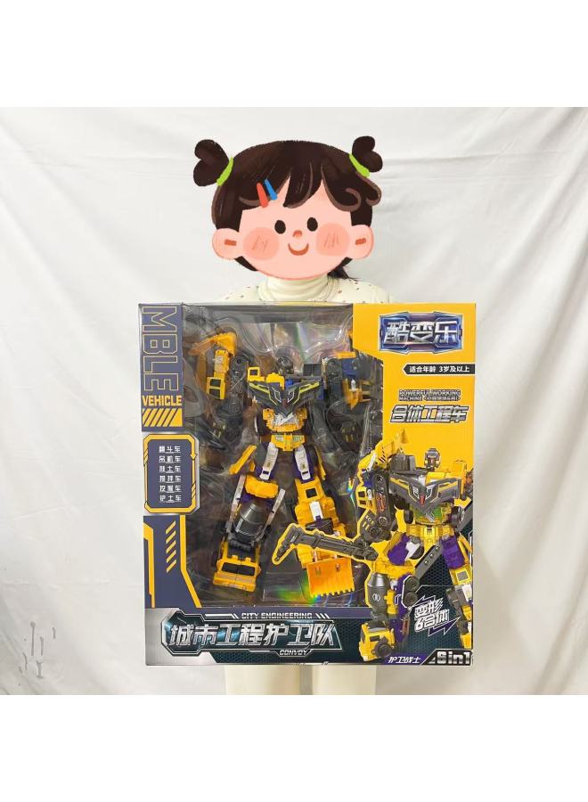Children's Toy Transformation Robot King Kong Suit Interest Training Class Institution Gift Ring Toy Night Market Wholesale-Color:91845 Project Penta - Image 3