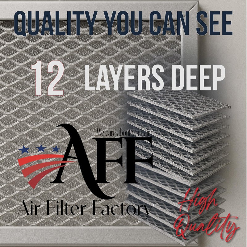 Air Filter Factory Replacement For WB06X10608 GE 5 x 7.62 x 0.09 Inches Microwave Oven Aluminum Mesh Grease 12-Layer Vent Hood Filter 2-Pack - Image 4