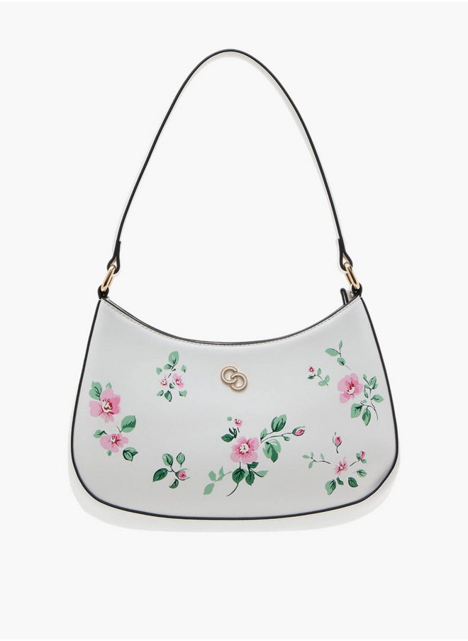 Celeste Women's Floral Print Shoulder Bag with Zip Closure  - Image 1