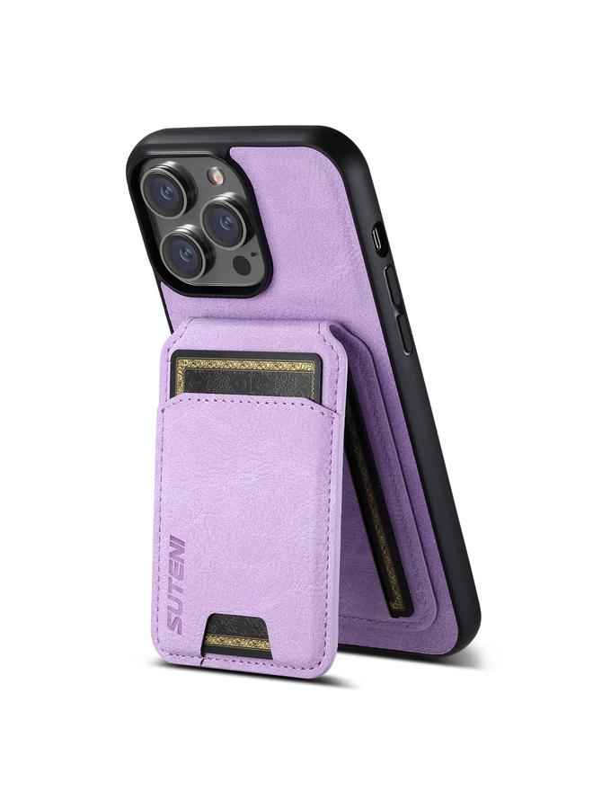 Suteni Case For iPhone 11 H02 Litchi Leather Card Wallet Stand Back Phone Case - Image 3