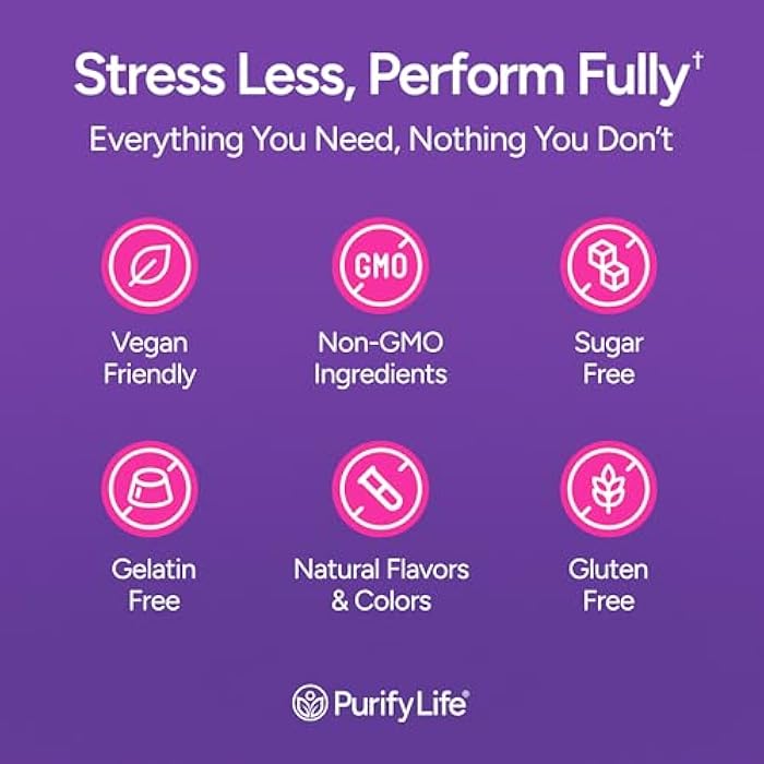 Purify Life Sugar-Free Rhodiola Rosea Gummies (1500mg/Serving) Cortisol Detox & Adrenal Support Rhodiola Rosea Supplement for Mood, Stamina & Performance, Motivation, Non-GMO, 60 Vegan Chews - Image 5