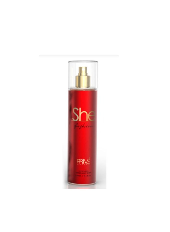 PRIVE She Fashion Fragrance Mist For Women 250ml - Image 5