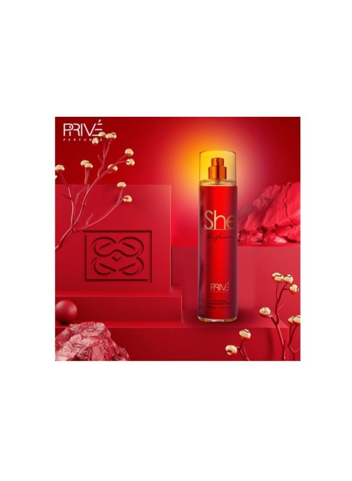 PRIVE She Fashion Fragrance Mist For Women 250ml - Image 3