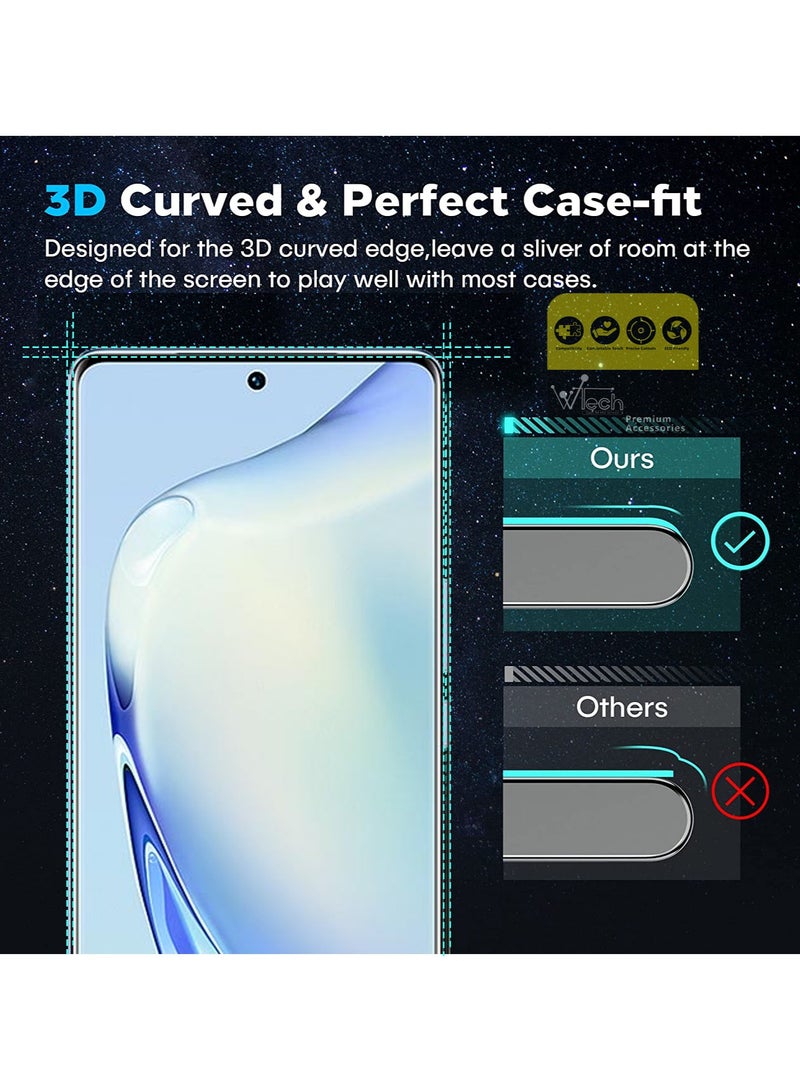 دبليو تيك vivo V27 / V27 Pro / V29 Lite 5G 2023 Premium Edge-Pro Series كامل الغراء كامل الغطاء واقي شاشة زجاجي مقسى - شفاف / أسود - Image 4