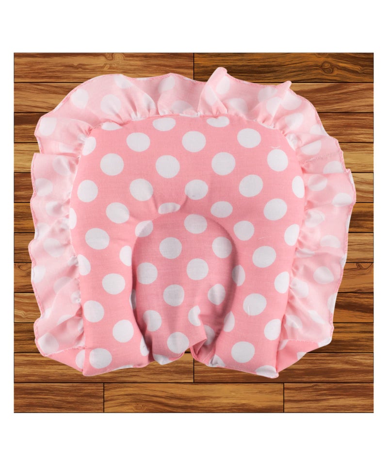 JEEN EEN Baby Cotton Pillow with Pure Rai Sarson (Mustard Seeds) for Head Supporter in Frill Shape for 0-6 Months Pack of 1 (MULTICOLO 4) - Image 4