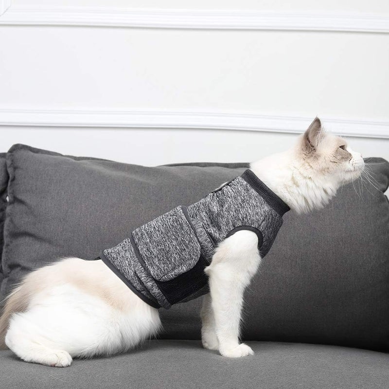 Coppthinktu Cat Anxiety Jacket - Calming Solution Shirt for Cat, Anti-Anxiety Wrap - Vet Recommended for Fireworks, Travel & Separation - Image 4