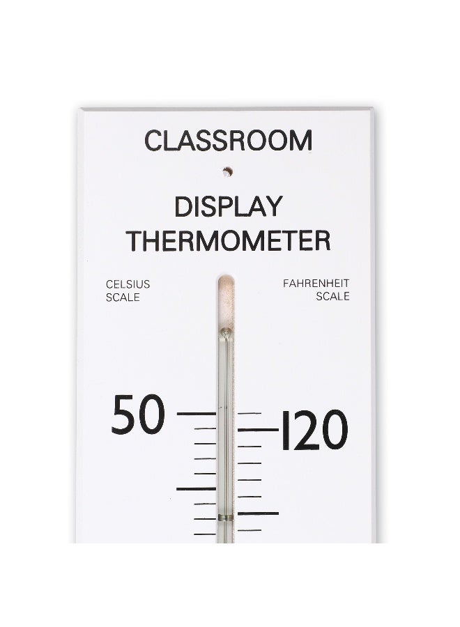ليرننج ريسورسز مقياس حرارة عملاق للفصول الدراسية من Learning Resources، مقياس حرارة داخلي/خارجي قابل للتثبيت على الحائط بطول 76 سم مع مقياسين للدرجة المئوية والفهرنهايت، تصميم متين ومقاوم للكسر، مناسب للأطفال من سن 6 سنوات فما فوق - Image 3