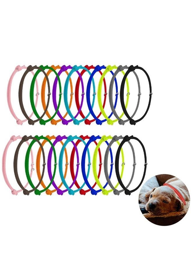 AIEX 24pcs Puppy Id Collars, Puppy Bands Collars Whelping Collars for Newborn Pet Dog Cat Identification  - Image 1
