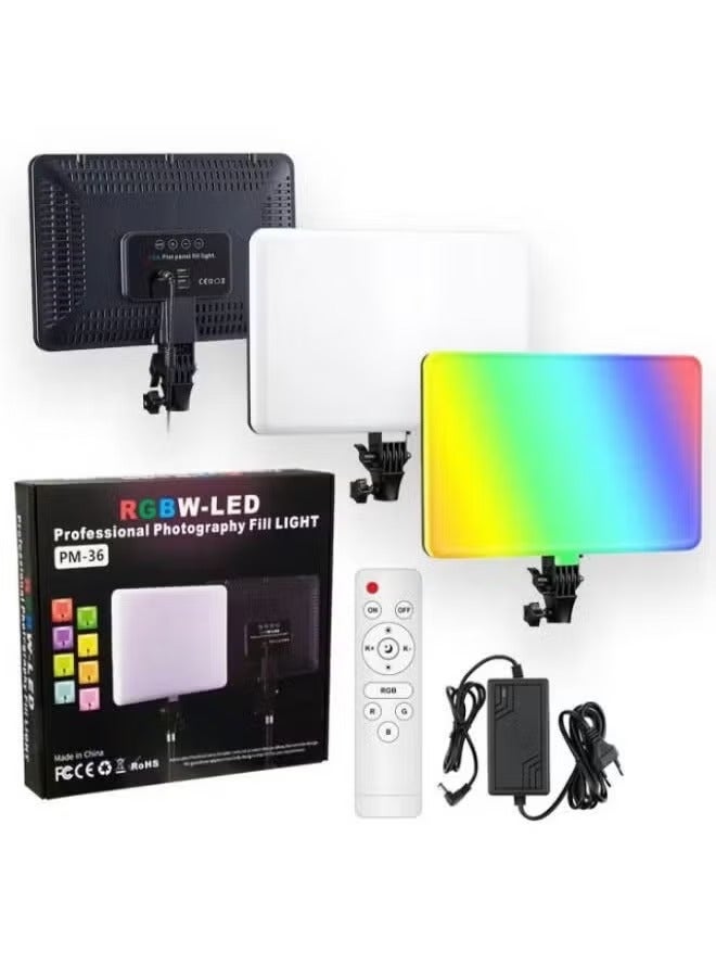 جينيكست إضاءة احترافية LED للتصوير الفوتوغرافي - سطوع قابل للتعديل، إضاءة ناعمة ومتساوية، قابلة لإعادة الشحن عبر USB، مثالية للصور الشخصية وتصوير الفيديو وإنشاء المحتوى - Image 1