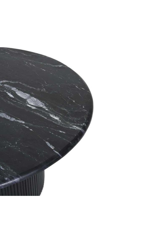 Pan Home POVERA COFFEE TABLE BLACK MARBLE BLACK WOOD - Image 5