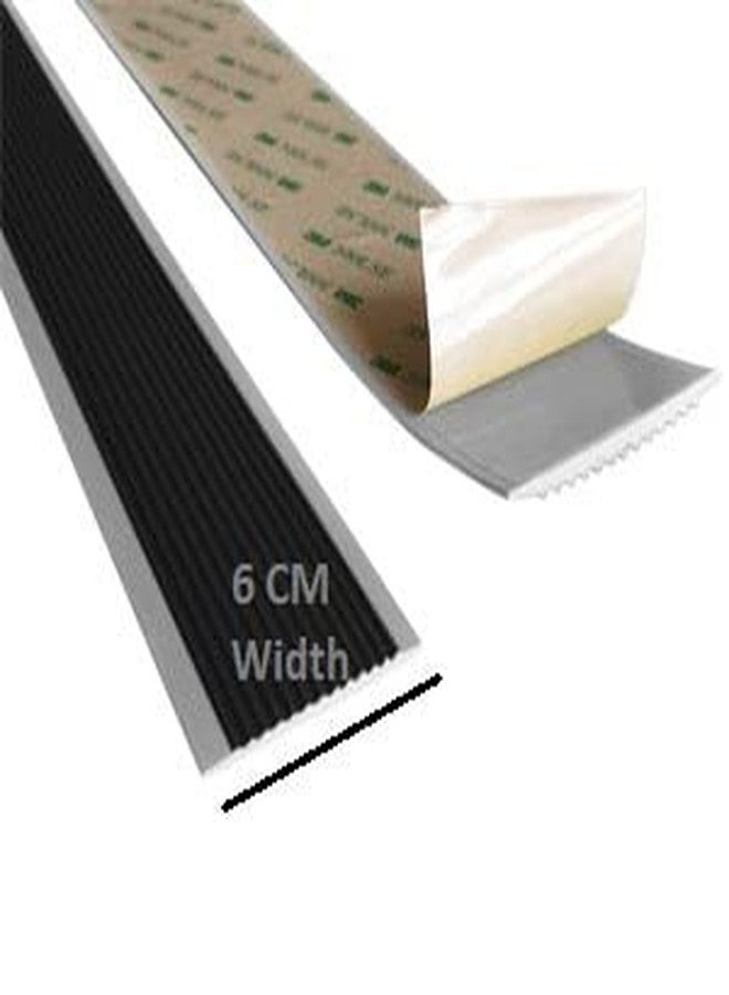 Delzon 1 Meter Stair Anti-Slip Strip, Stair Nosing Edge Trim Edge Protector, Safety Edge & Corner Guards Flooring Joining Strips Step -6 CM - Image 5