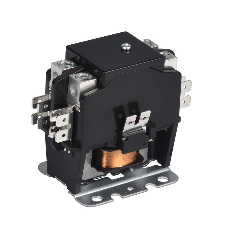 SunLee 2 Pole 40 Amp 208/240Vac Coil UL Recognized A2L Compliant Definite Purpose Contactor Heavy Duty HVAC Replacement for 30A & 40A AC Units, Condensers, Heat Pumps Equivalent to 45GG20AG C240C - Image 2