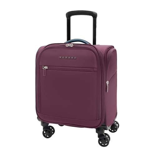 Verage Underseat Carry On Luggage with Wheels & USB Port,14 inch Wheeled Spinner Bag Carry-on Luggages for Airlines, Lightweight Suitcase Men Women, Pilots and Crew (14.5-Inch Plus Underseat Pro) - Image 1