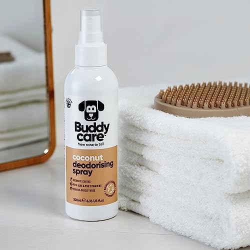 Buddycare Dog Deodorising Spray - Deodorising Spray for Dogs - With Aloe Vera and Pro Vitamin B5 (Coconut, 200ml) - Image 5