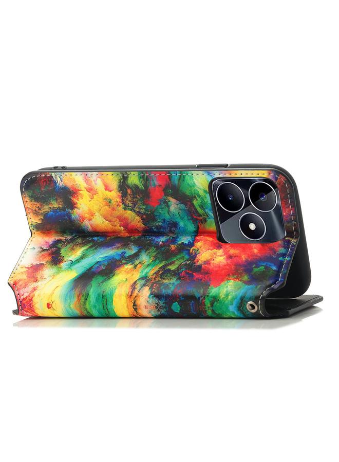 S-TOP Case For Realme C53 CaseNeo Colorful Magnetic Leather Phone Case - Image 3