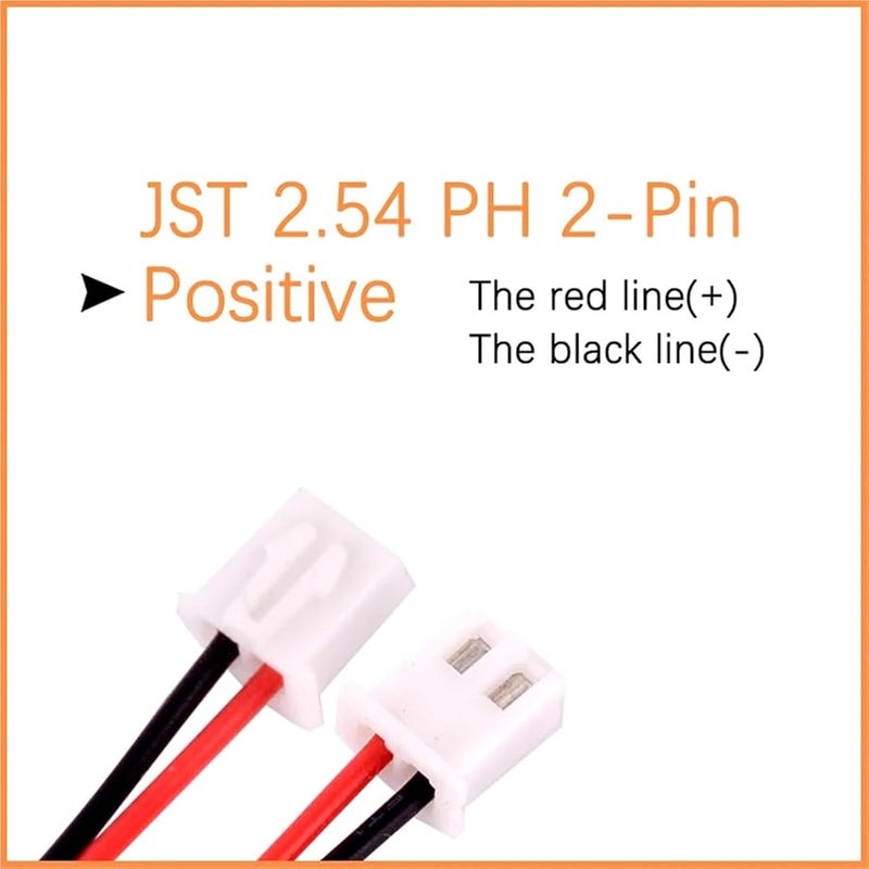 3 7V 900mAh Lithium Ion Battery 2 54 2p Connector Color - Image 3