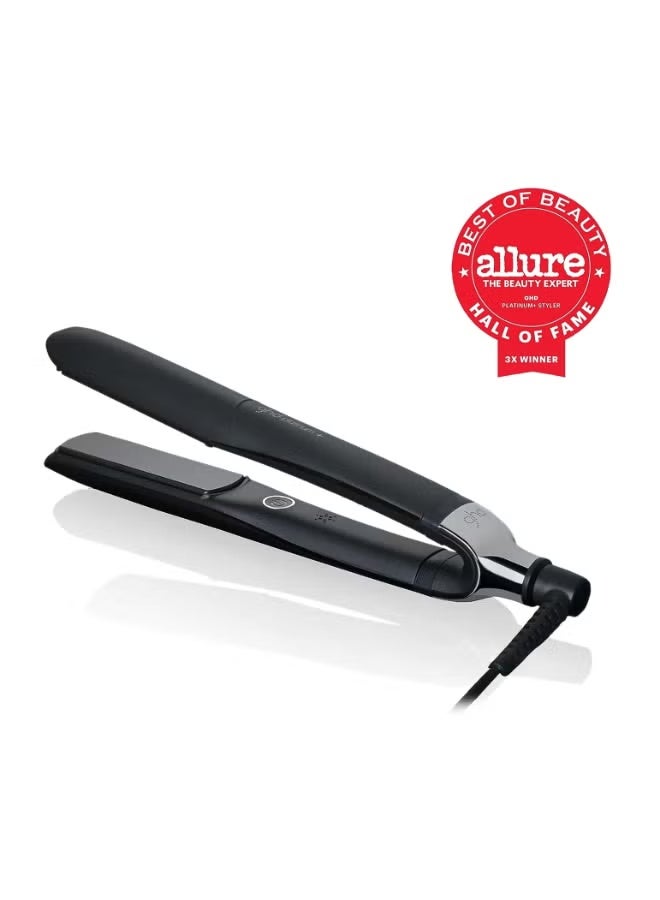 مكواة فرد الشعر Platinum+ Styler 1 بوصة، أداة تصفيف شعر احترافية من السيراميك لشعر أقوى وأكثر لمعانًا وحماية أفضل للون - أسود - Image 2