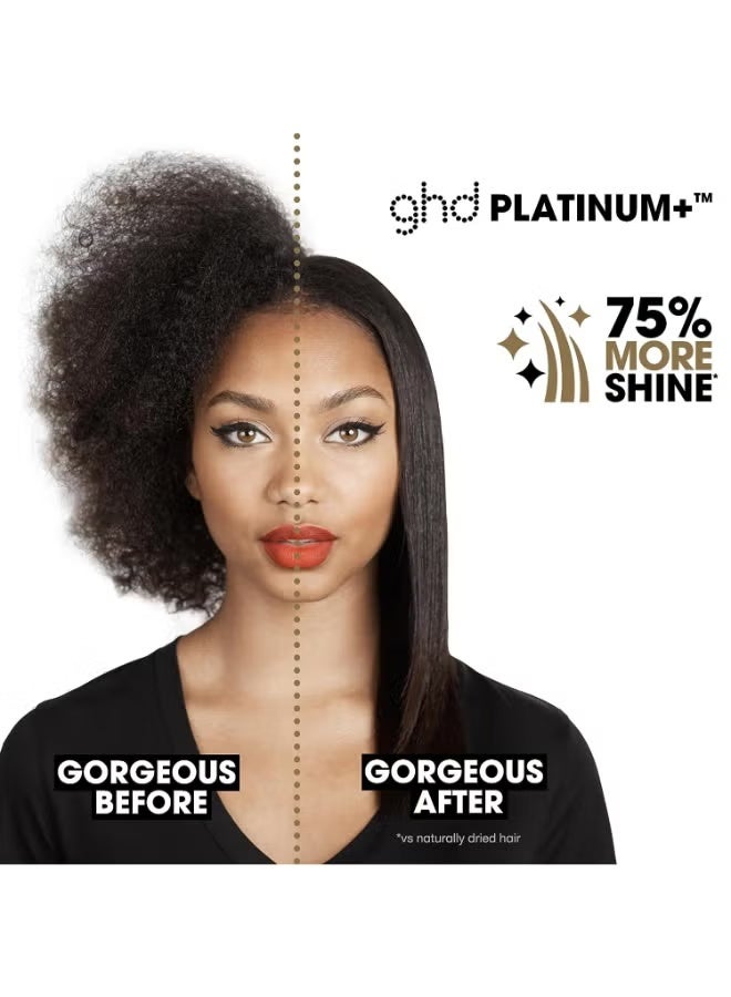 مكواة فرد الشعر Platinum+ Styler 1 بوصة، أداة تصفيف شعر احترافية من السيراميك لشعر أقوى وأكثر لمعانًا وحماية أفضل للون - أسود - Image 4