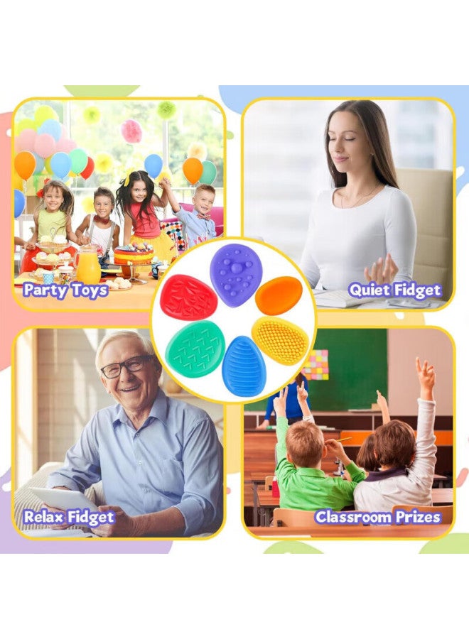 Murcia Sensory Stone Children's Adhd Sensory Stone Anxiety Relief Toy Silicone Stress Relief Toy For Ages 1-3-6 Sensory Toy - Image 2