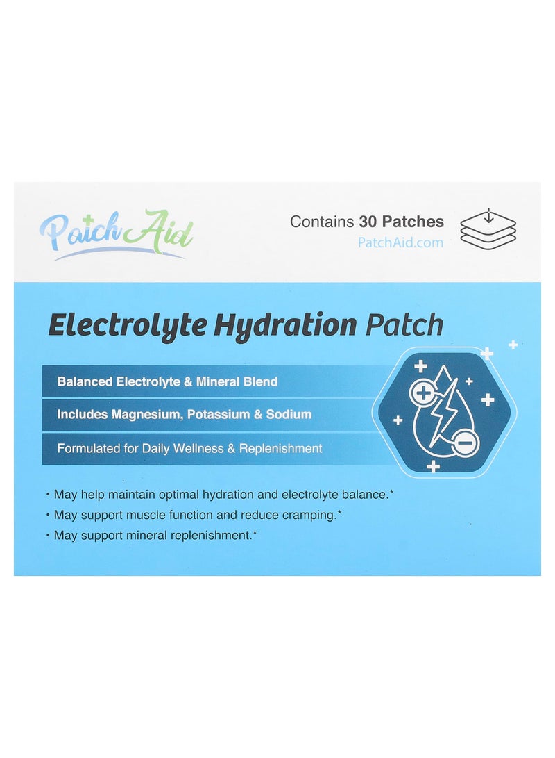 PatchAid Electrolyte Hydration Patch, 30 Patches