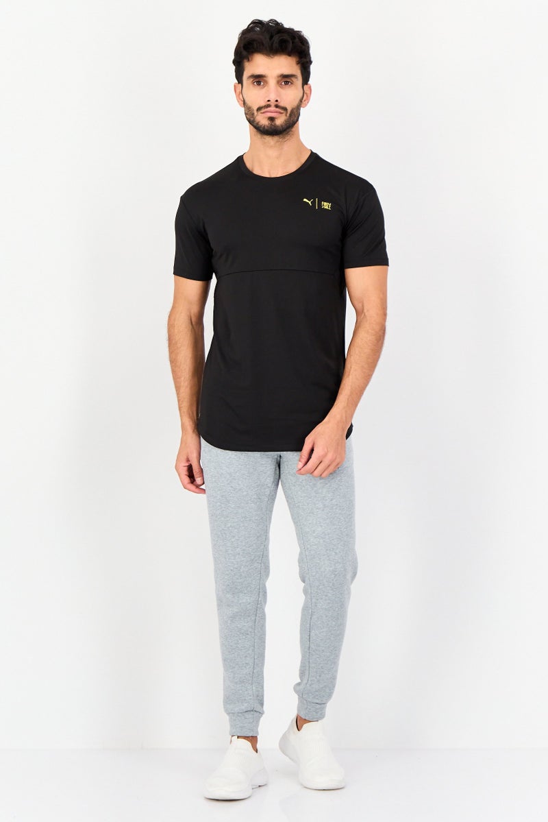 PUMA تي شيرت تدريب قصير الأكمام للرجال، رياضي، أسود - Image 2