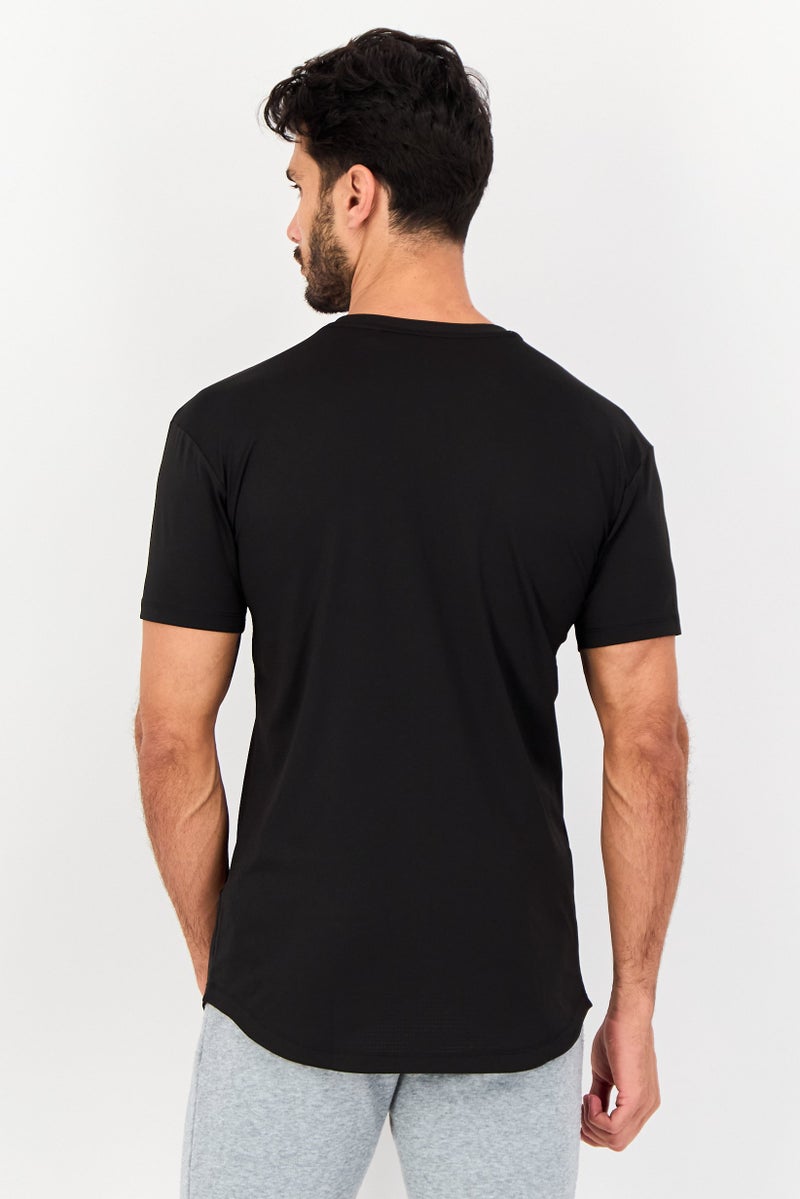 PUMA تي شيرت تدريب قصير الأكمام للرجال، رياضي، أسود - Image 3