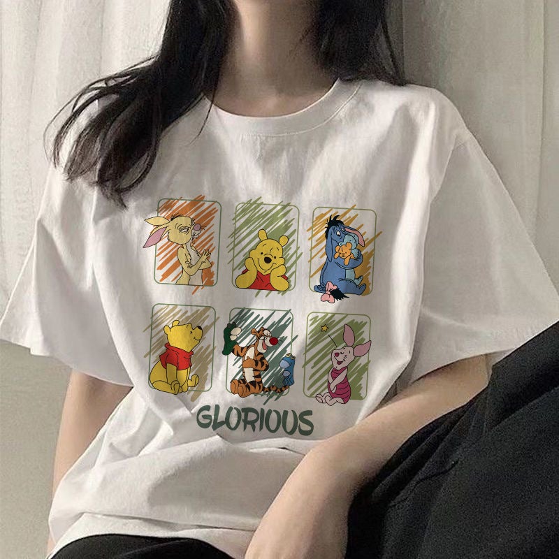 Hong Kong style ice silk short sleeve T-shirt men's and women's same national fashion Chinese style printed couple summer loose top half sleeve - Image 1
