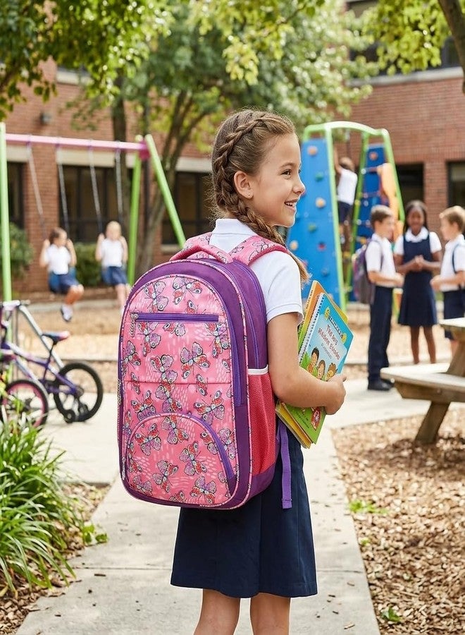 Stylbase 27L School Bag for Girls | Premium Polyester Backpack Bags for Women | 5 Compartments Lightweight & Water Resistant | Stylish College Bag for Girls & Backpack for Travelling - Image 2