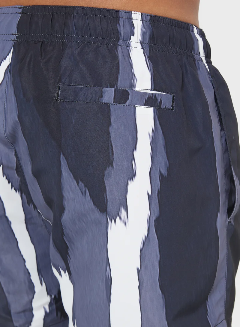 HUGO Tie Dye Drawstring Swim Shorts