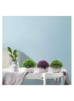 Generic Faux Topiary Shrubs Plants 4 Pots Mini Indoor Artificial Potted Small Plastic Plants Fake Greenery for Room Decor Home Office Desk Table Decorations,Exquisite New House Gift  - Image 3