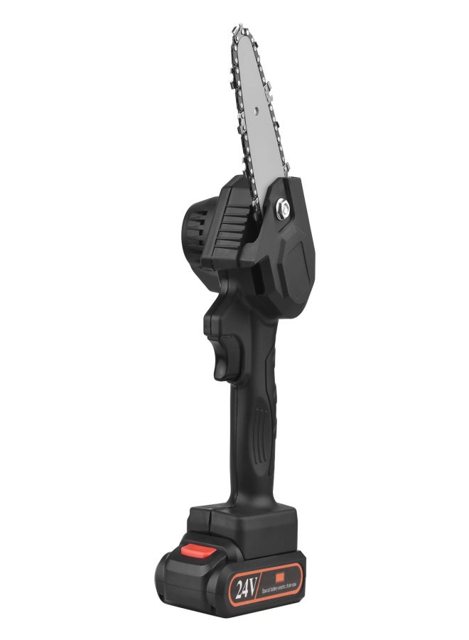 Mini Chainsaw Handheld Cordless Chainsaw 4-Inch 24V Electric Chainsaws One-Handed Portable Chainsaw Electric Pruning Saw for Garden Tree Logging Trimming Bush Wood Cutting - Image 1