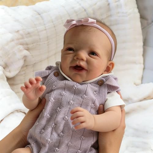Anano Reborn Baby Dolls Silicone Full Body20 in Realistic Baby Doll Newborn Girl Full Silicone Babys Doll Lifelike Real Life Babys Reborn Dolls New Born with Accessories - Image 5