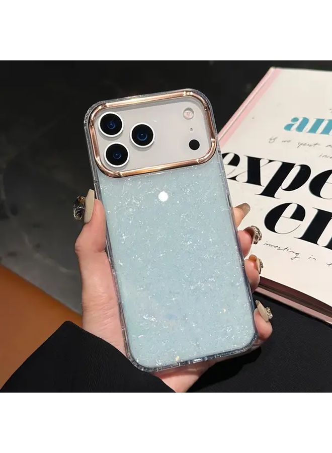 Pink Glitter Electroplated Soft TPU Phone Case Compatible with iPhone 13 Pro Lens Protection Slim Cover - Image 5