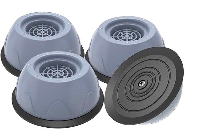 Kotinax Anti Vibration Pads for Washing Machine 4 Pads with Grip Washer Dryer Pedestals Fits All Machines Noise Dampening Protects Laundry Room Floor Washing Machine Support - Image 1