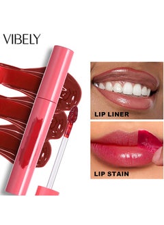 Peel-Off Lip tint - Tattoo Lip Liner Stain Lip Gloss with Matte Finish,Long Lasting Waterproof Nonstick Lipstain Tinted Lip Stain