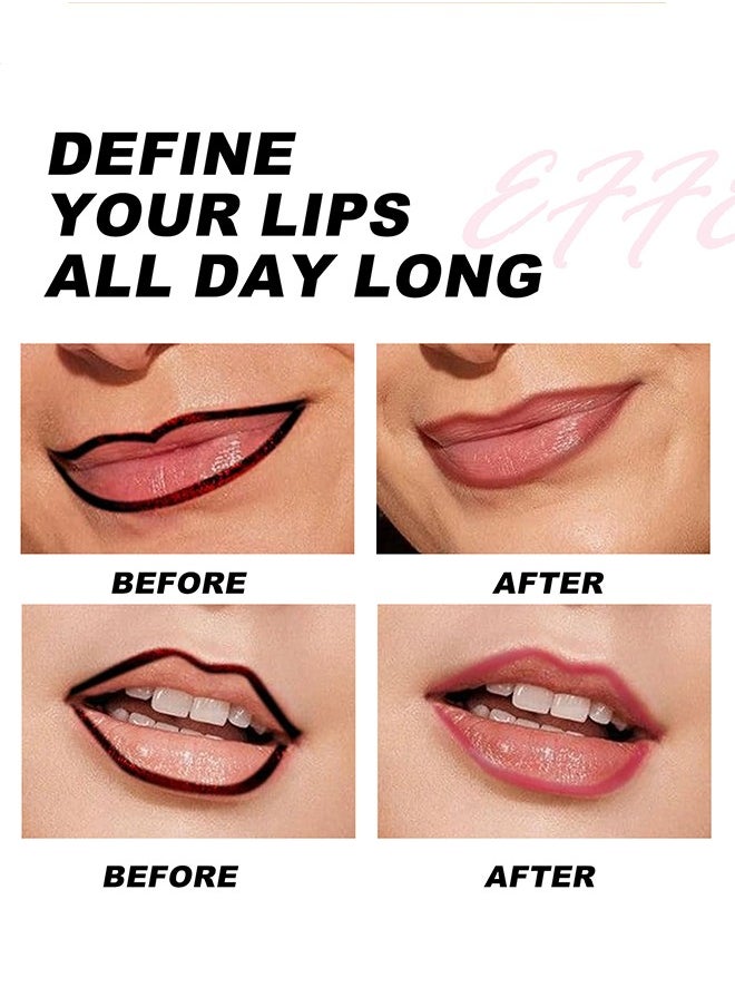 Vibely - Peel-Off Lip tint - Tattoo Lip Liner Stain Lip Gloss with Matte Finish,Long Lasting Waterproof Nonstick Lipstain Tinted Lip Stain - Image 1