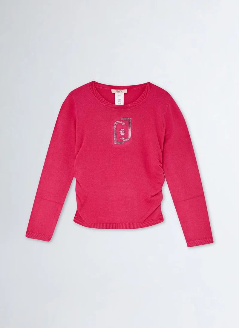 ليو جو Jumper with Gemstones