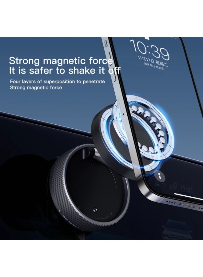 SolidX Magnetic Car Phone Holder Dashboard Mount – 360° Rotatable Adjustable Arm, Strong Magnet Grip, Universal Smartphone Holder for Car - Image 3