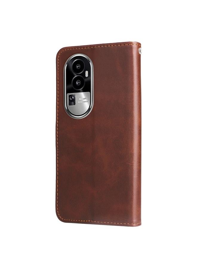 S-TOP Case For OPPO Reno10 5G / Reno10 Pro 5G Global Fashion Calf Texture Zipper Leather Phone Case - Image 3