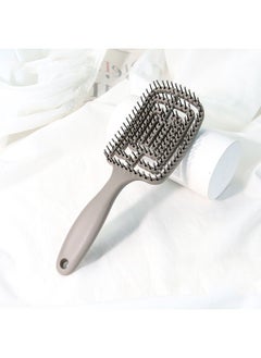 General Nylon bristle detangling brush, professional curved hair brush for men and women, detangling brush for wet and dry, frizzy, thick and smooth hair  - Image 1