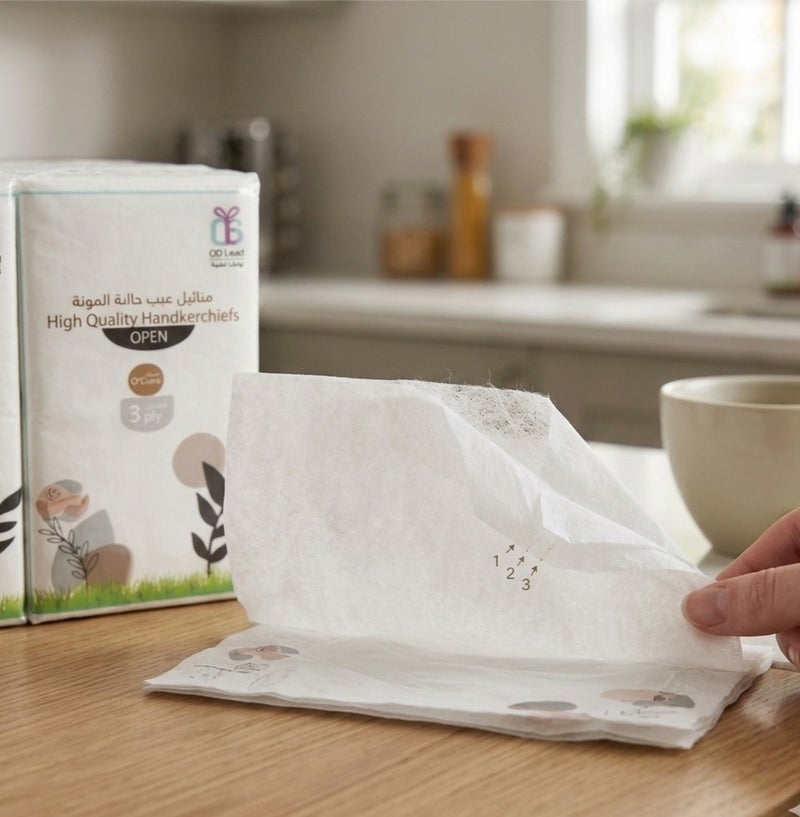 Rymel Premium 3-Ply Pocket Tissues –  (Pack of 18) Ultra Soft & Strong Handkerchiefs – High Absorbency Facial Tissues for Travel, Office, and Daily Use - Image 3