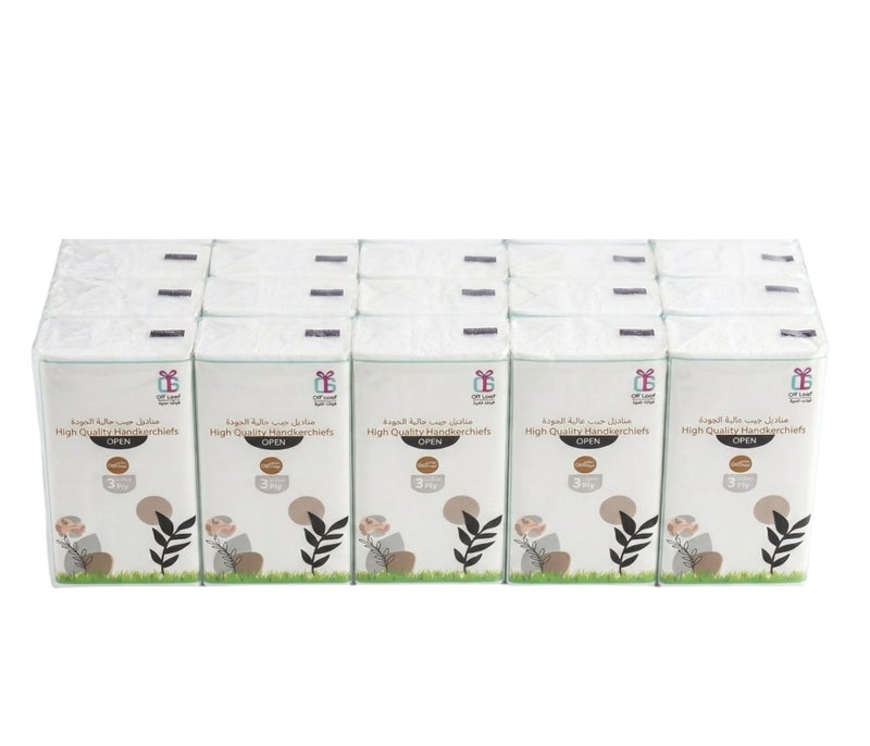 Rymel Premium 3-Ply Pocket Tissues –  (Pack of 18) Ultra Soft & Strong Handkerchiefs – High Absorbency Facial Tissues for Travel, Office, and Daily Use - Image 1