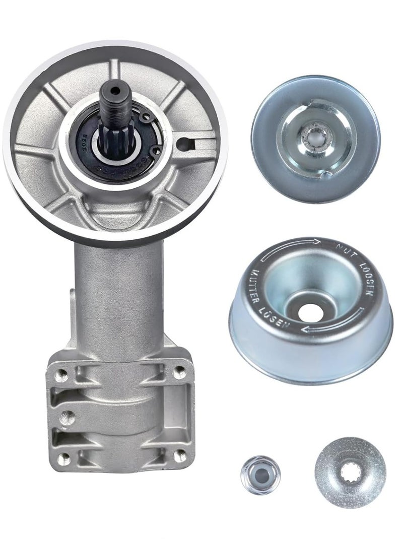 رأس تروس المقص / تجميع صندوق التروس يناسب Stihl FS56RC FS70R FS91R FS94R FS111R FS131 FS131R FS56 RC مقص الخيط وقاطع الفرش – بديل للجزء رقم 4180‑640‑0114 – قطع جزازة الأعشاب - Image 2