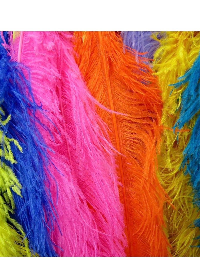 KASTWAVE 16 pcs Color Ostrich Feathers 10-12 inch(25-30 cm) Bulk for Wedding Party Centerpieces, Flower Arrangement and Home, Gatsby Decorations  - Image 4