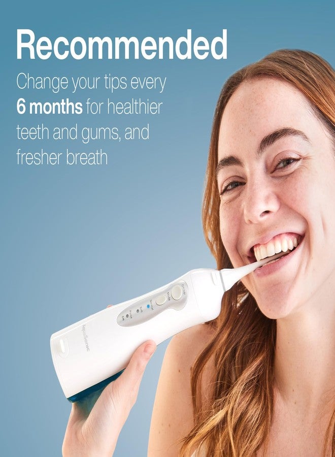 AquaSonic Aqua Flosser Replacement Tips - 5 Tips, 4 Types: Standard, Periodontal, Orthodontic & Tongue Scraper - Genuine, Authentic Parts (Black) - Image 5